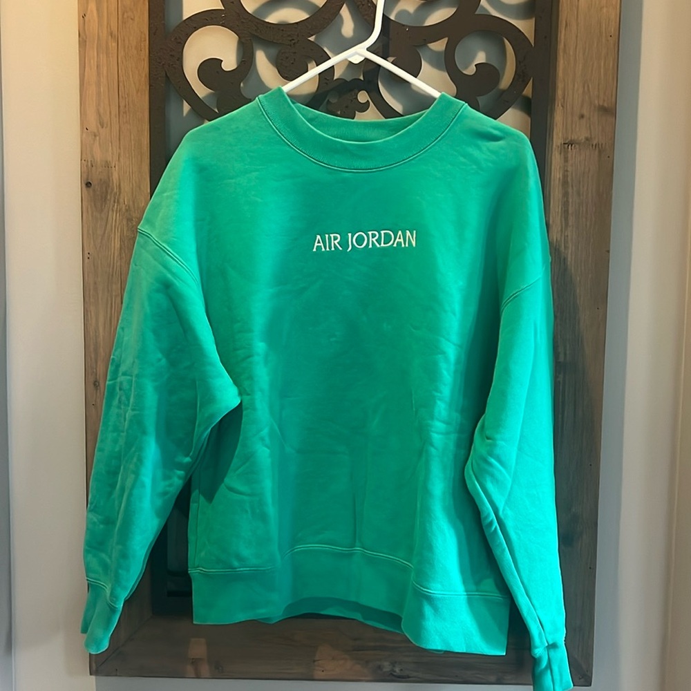Air Jordan Green Oversized Crewneck Size Small